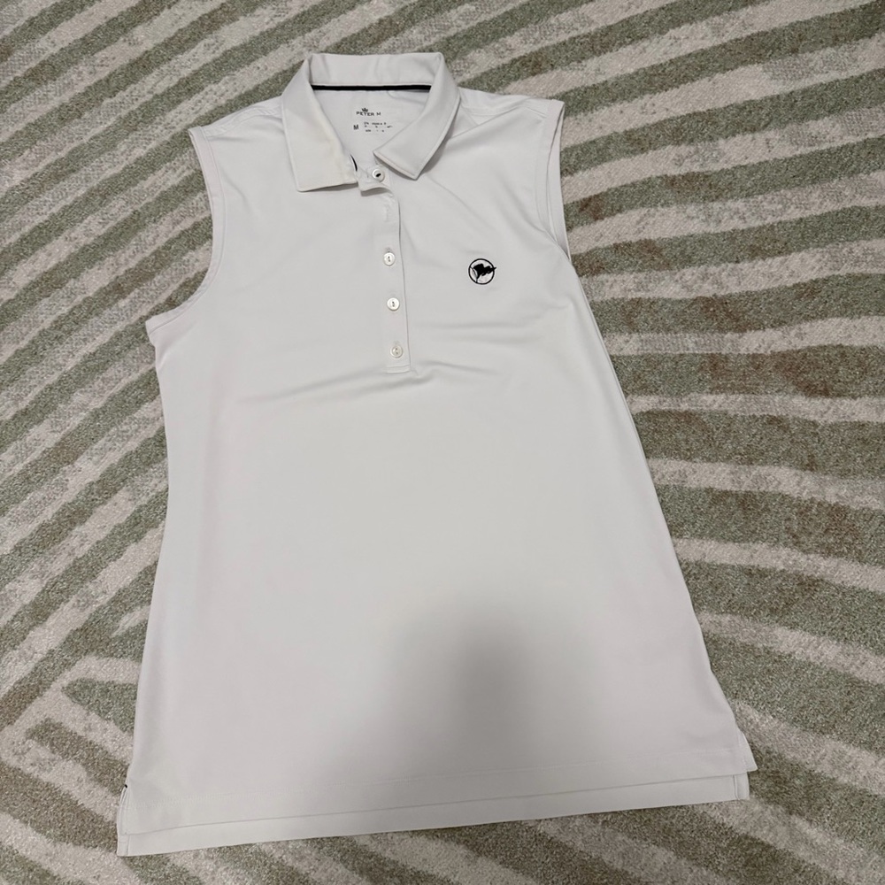 Peter Millar Women's Sleeveless Button Down Shirt - White